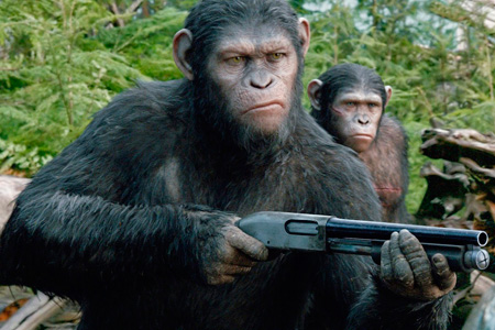 Кадр из фильма Планета обезьян: Революция