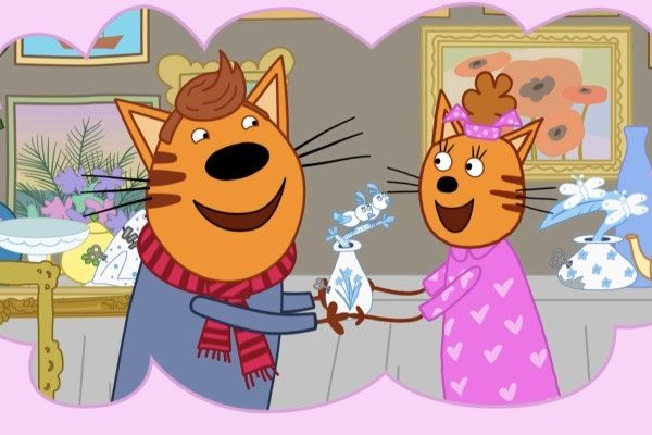 Кадр из фильма Три Кота. Путешествие во времени