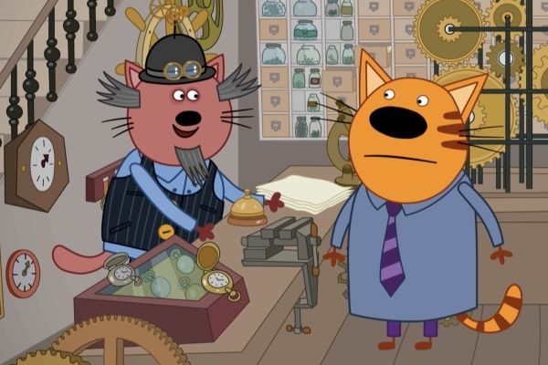 Кадр из фильма Три Кота. Путешествие во времени