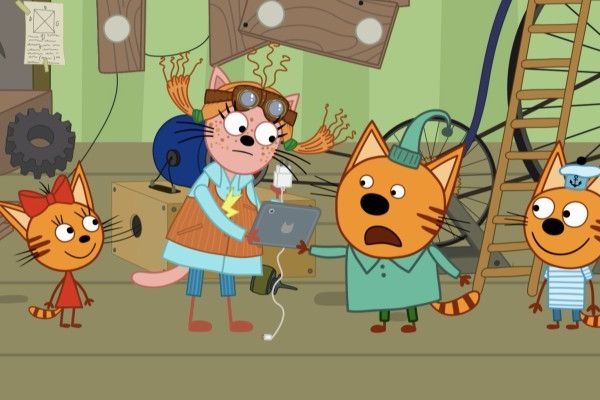 Кадр из фильма Три Кота. Путешествие во времени