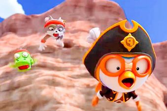 Кадр из фильма Пингвинёнок Пороро: Пираты острова сокровищ