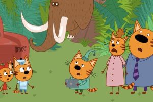 Кадр из фильма Три Кота. Путешествие во времени