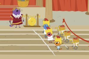 Кадр из фильма Три Кота. Путешествие во времени