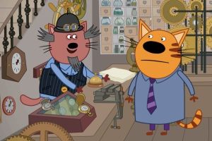 Кадр из фильма Три Кота. Путешествие во времени