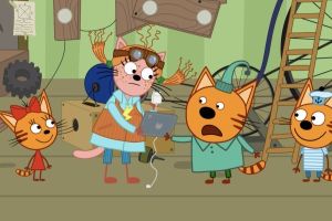 Кадр из фильма Три Кота. Путешествие во времени